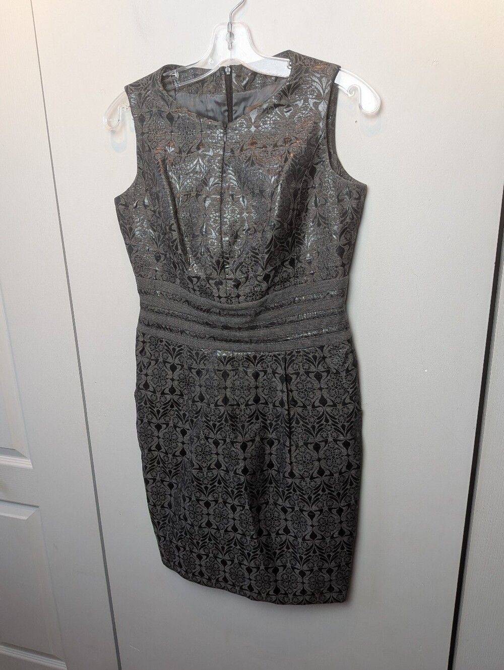 AndyTheAnh Formal Mini Women Dress Sz 6 Wedding Chic Front And Back Zipper Gray